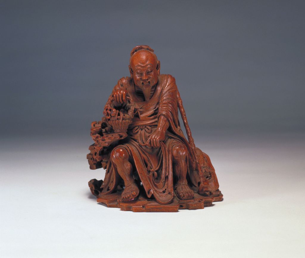 图片[1]-Bamboo Root Carving Herb Collecting Old Man-China Archive